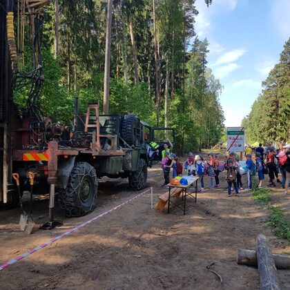 Urbšanas un ģeoloģiskās izpētes darbus demonstrējam AS "Latvijas valsts meži" rīkotajās Me